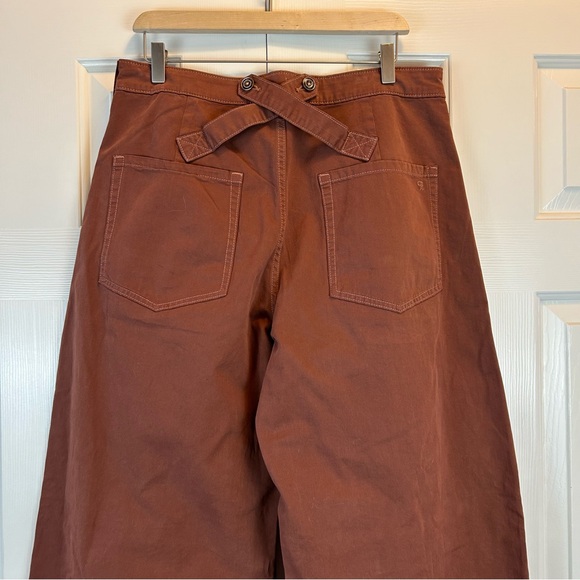 Anthropologie Pilcro Brown Puddle Wide Leg Pants - Picture 11 of 12